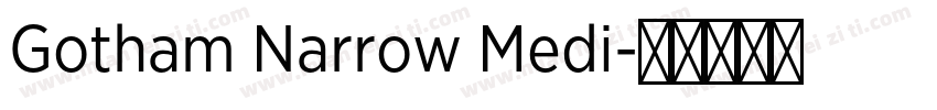 Gotham Narrow Medi字体转换